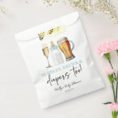 Bubbles Brews and Diapers Too! Baby Shower Geschenktütchen (Versiegelt)