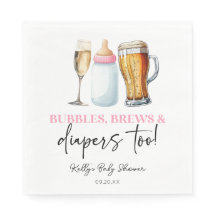 Bubbles Brews and Diapers Too! Baby Shower