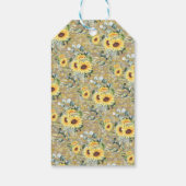 Bubbles & Brews Brautparty Sonnenblumen Geschenkanhänger (Rückseite)