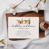 Bubbles & Brews Polterabend | Engagement Einladung