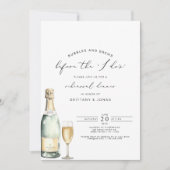 Bubbles & Brews vor dem i do Probe Dinner Einladung (Vorderseite)