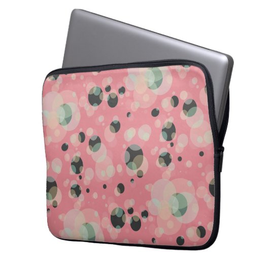 BUBBLES Eleganz auf einer beliebigen Farbe Laptopschutzhülle (Vorderseite Links)