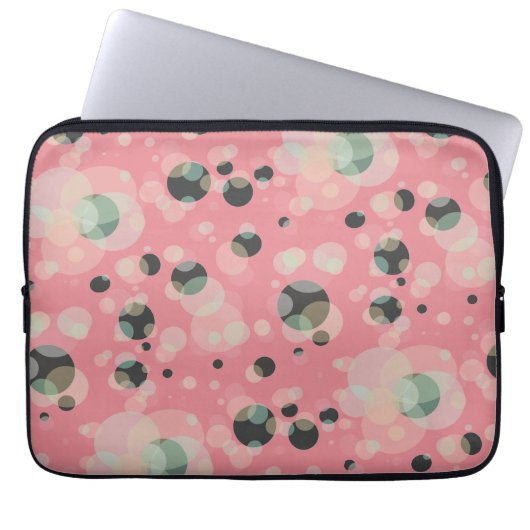 BUBBLES Eleganz auf einer beliebigen Farbe Laptopschutzhülle (Vorderseite)