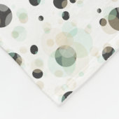 BUBBLES Eleganz jeder Farbe Fleecedecke (Ecke)