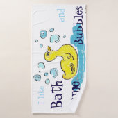 Bubbles Ente und Bad Badehandtuch (Badehandtuch)