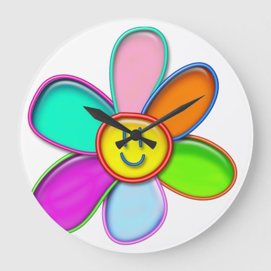 BUBBLES FANTASY - GROßE WANDUHR (Vorderseite)