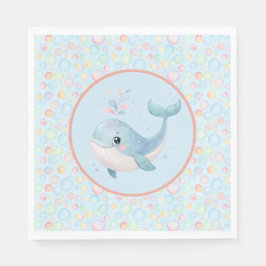Bubbles & Fins Children's Birthday Bubbles Serviette