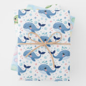 Bubbles & Fins Children's Birthday Geschenkpapier Set (Beispiel)