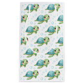 Bubbles & Fins Children's Birthday Turtle Kleine Geschenktüte (Vorderseite)