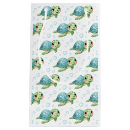 Bubbles & Fins Children's Birthday Turtle Kleine Geschenktüte