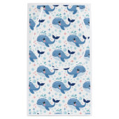 Bubbles & Fins Children's Birthday Whale Kleine Geschenktüte (Rückseite)