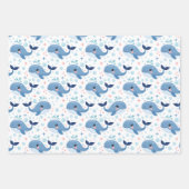 Bubbles & Fins Kindergeburtstag Geschenkpapier Set (Vorderseite)