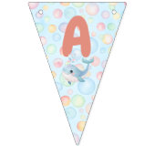 Bubbles & Fins Kindergeburtstag Wimpelkette (Dritte Fahne)