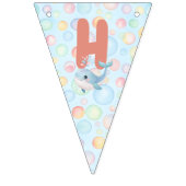 Bubbles & Fins Kindergeburtstag Wimpelkette (Zweite Fahne)