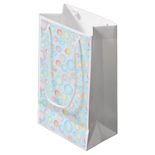 Bubbles & Fins Kindergeburtstagsblasen Kleine Geschenktüte (Vorderseite Schrägansicht)