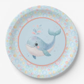 Bubbles & Fins Kindergeburtstagsblasen Pappteller (Vorderseite)