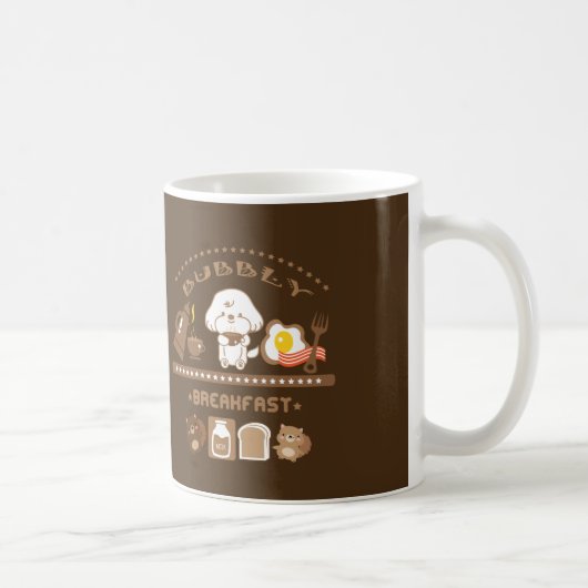 Bubbles Frühstück Kaffeetasse (Rechts)