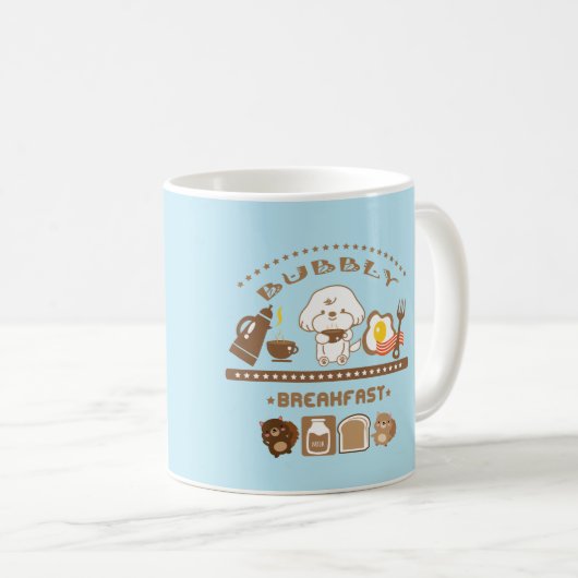 Bubbles Frühstück Kaffeetasse (VorderseiteRechts)
