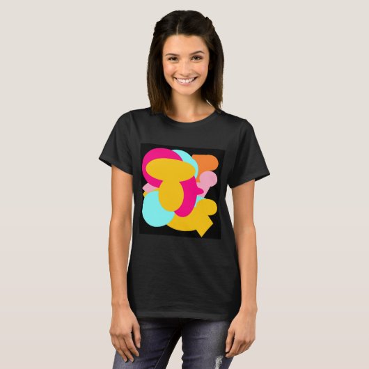 BUBBLES GEMISCHTE FARBPATTER T-Shirt (Vorne ganz)