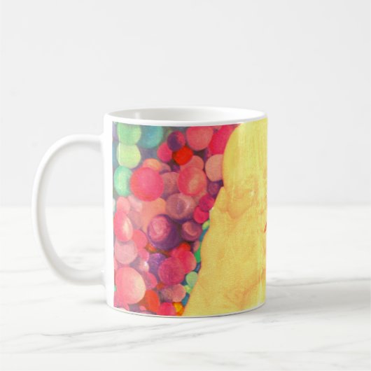Bubbles Kaffeetasse extra große Druck (Links)