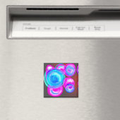 Bubbles Moderne Kunst Magnet (In Situ (Geschirrspüler))