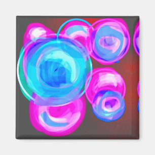 Bubbles Moderne Kunst Magnet
