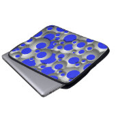 Bubbles Royal Blue Laptop Sleeve (Vorne Knopf)