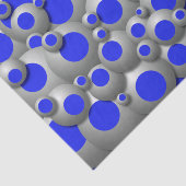 Bubbles Royal Blue Tissue Paper Seidenpapier (Ausschnitt)