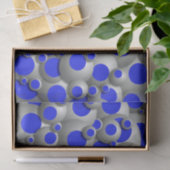 Bubbles Royal Blue Tissue Paper Seidenpapier (Geschenk)