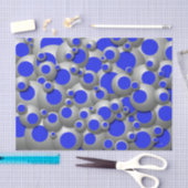 Bubbles Royal Blue Tissue Paper Seidenpapier (Handwerk)