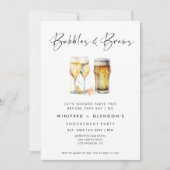 Bubbles und Break-Engagement-Partei Einladung (Vorderseite)