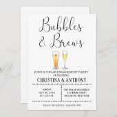 Bubbles und Break-Engagement-Partei Einladung (Vorne/Hinten)