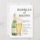 Bubbles und Break-Engagement-Partei Einladung (Vorderseite)