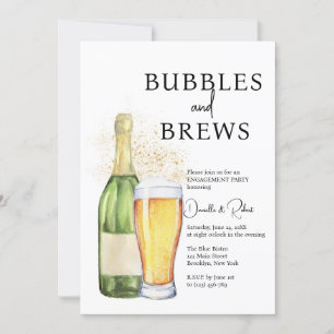 Bubbles und Break-Engagement-Partei Einladung