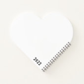 Bubbles und farbiges Herz Notizblock (Rückseite)