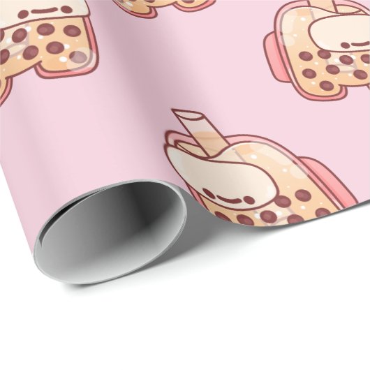 Bubbletea Geschenkpapier (Rolleneckpunkt)