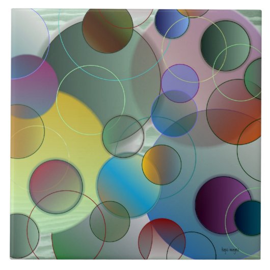 Bubbley Fliese (Vorderseite)