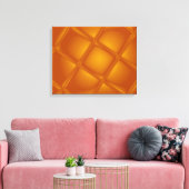 Bubbling Amber Wrapped Canvas Leinwanddruck (Insitu (Wohnzimmer))