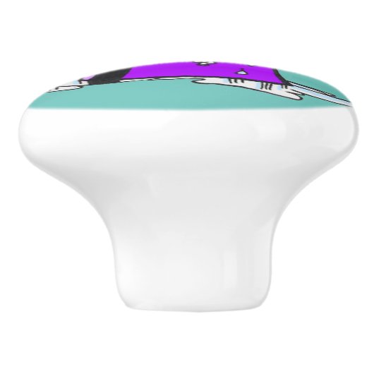 Bubbling Bunny Anpassbare Keramik Pull Keramikknauf (Seitenansicht)