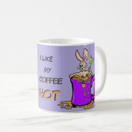 Bubbling Bunny Coffee Lover Cust. Tasse