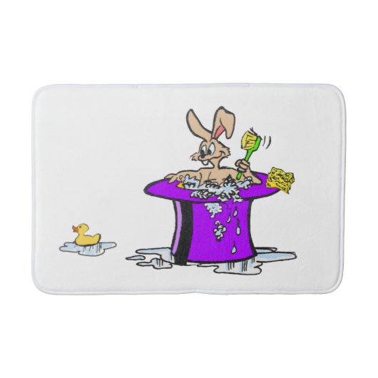 Bubbling Bunny Customizable Bath Mat Badematte (Vorderseite)