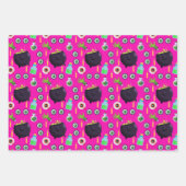 Bubbling Cauldron Magic Potion Eyeballs Halloween Geschenkpapier Set (Vorderseite 2)