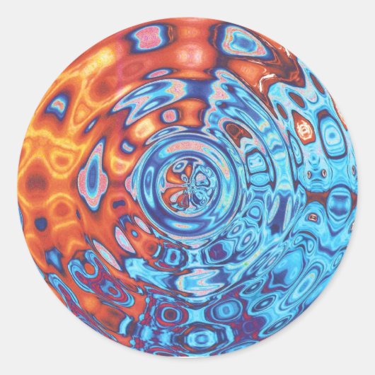 Bubbling Fire Eyes - Aufkleber (Vorderseite)