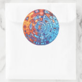 Bubbling Fire Eyes - Aufkleber (Tasche)