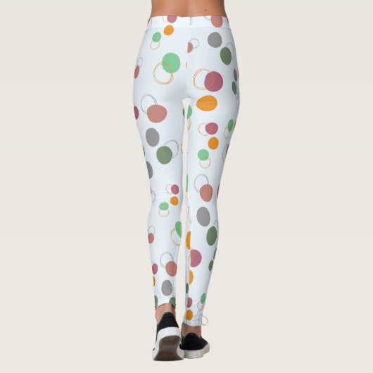 Bubbly Alice Blue Bubbles Muster Leggings (Rückseite)