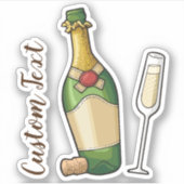 Bubbly Aufkleber (Vorderseite)