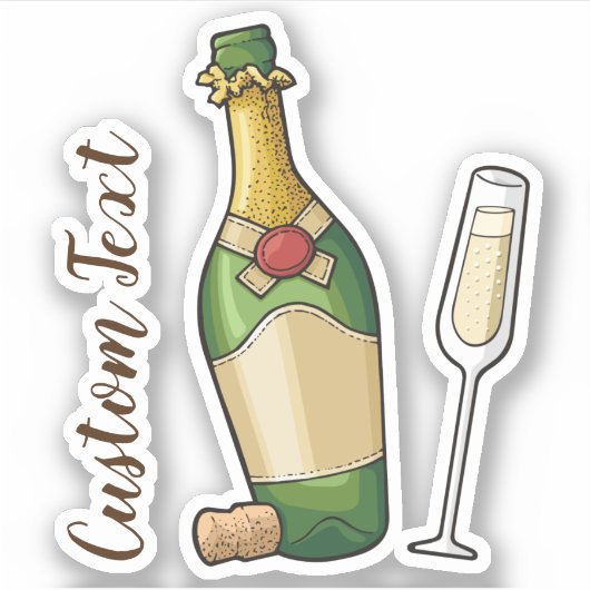 Bubbly Aufkleber (Vorderseite)