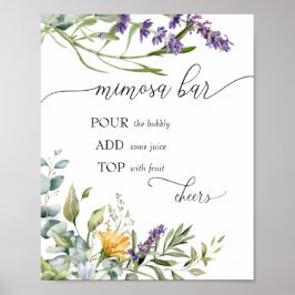 Bubbly Bar | Bloom-Wildblume | Mimosa Bar Poster