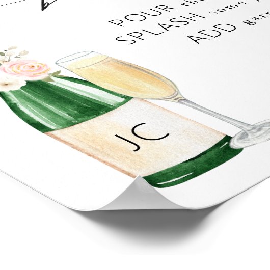 Bubbly Bar Bridal Showe Poster (Ecke)