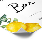 Bubbly Bar lemons signiert personalisiert Poster (Ecke)